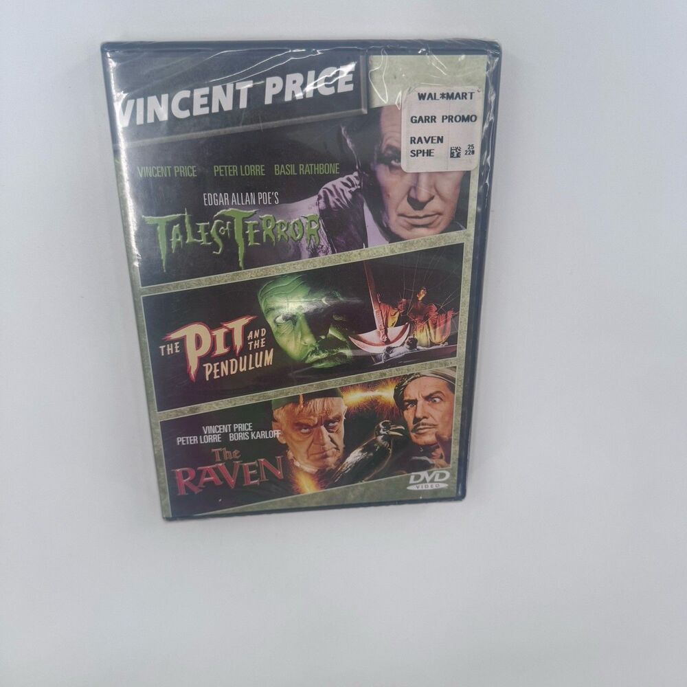 Vincent Price  TALES OF TERROR  / THE PIT AND THE PENDULUM / THE RAVEN  DVD NEW